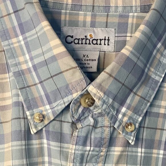 Carhartt Short Sleeve Plaid Button Down - Picture 2 of 4